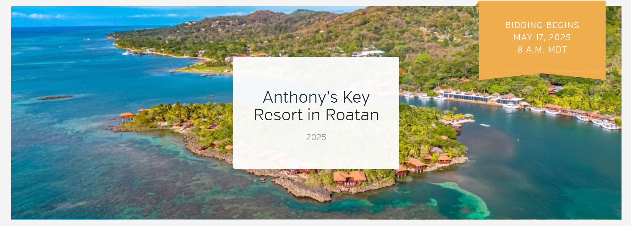Aerial view of Anthony's Key Resort