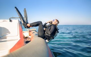 Getting in the water with Scuba gear