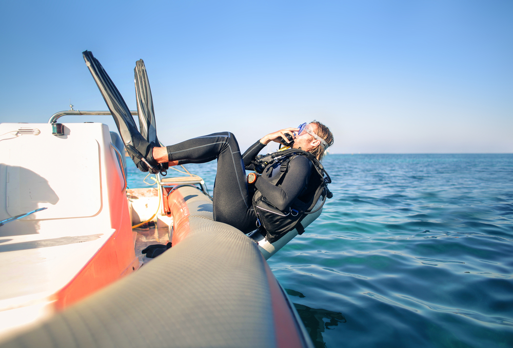 Why do Scuba Divers Dive Backwards?