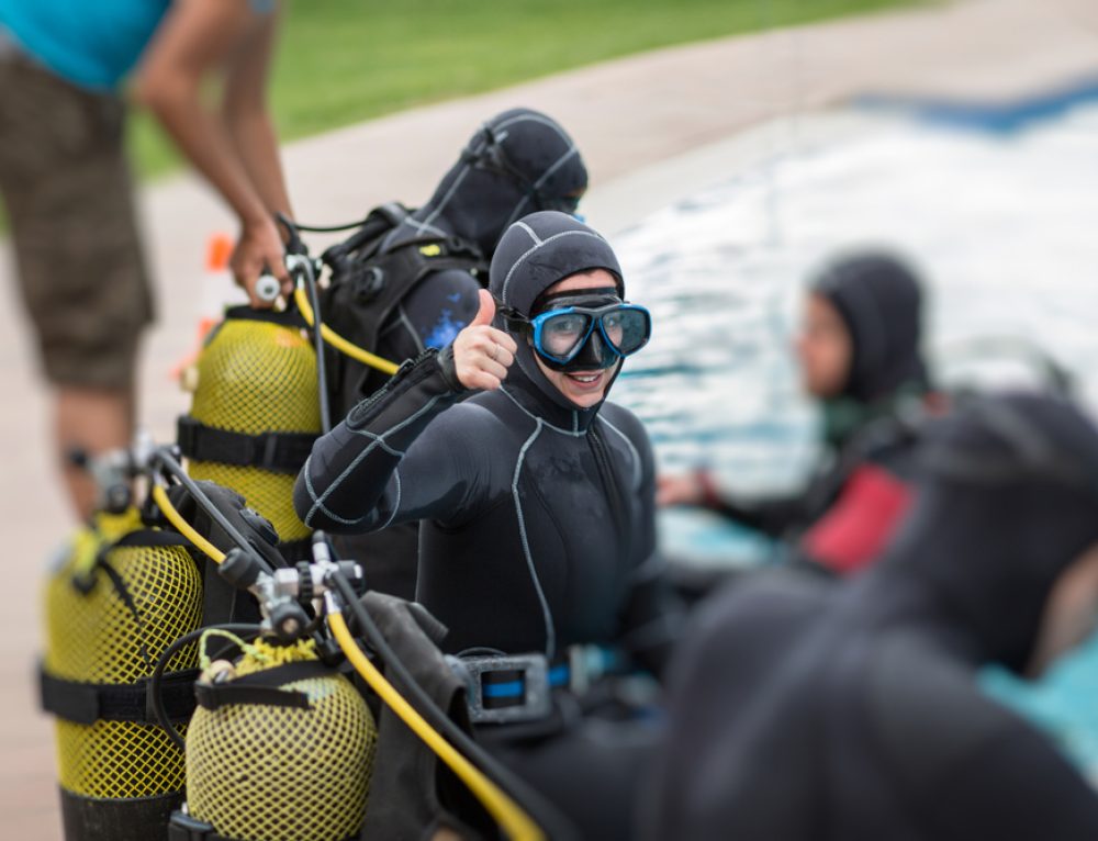 Why do Scuba Divers Dive Backwards?